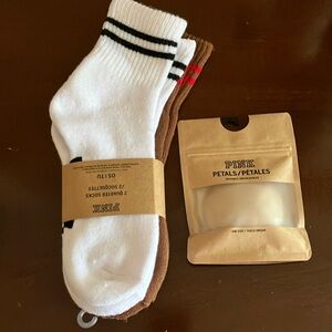 Bundle of Victorias Secret Pink- Nipple Covers and Socks